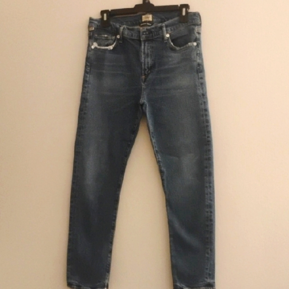 Citizens Of Humanity Blue Straight-Leg Jeans Vintage Wash Size 29
